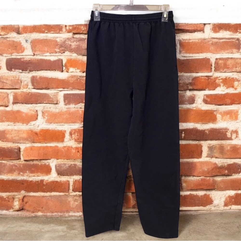 Hanes Women’s Sweat Pants w/Drawstring Size Small  Black Cotton Blend Pockets